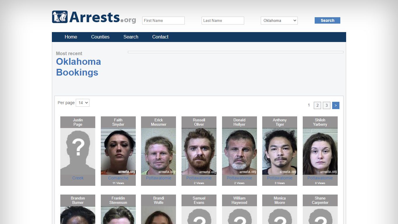 Oklahoma Arrests and Inmate Search